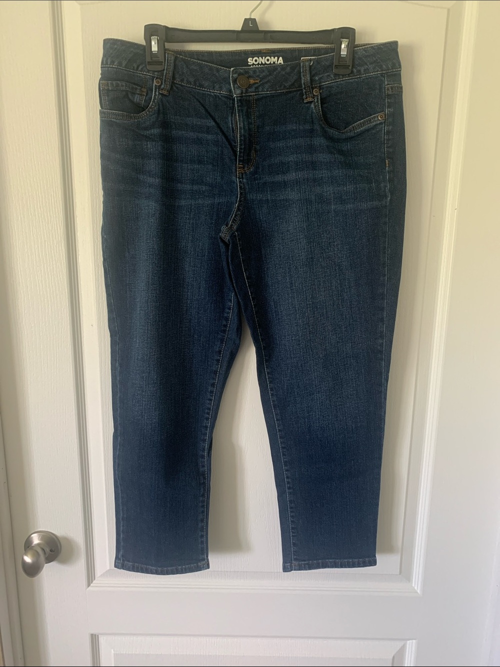 Sonoma Dark Blue Capri Ankle Slim Jeans Size 12